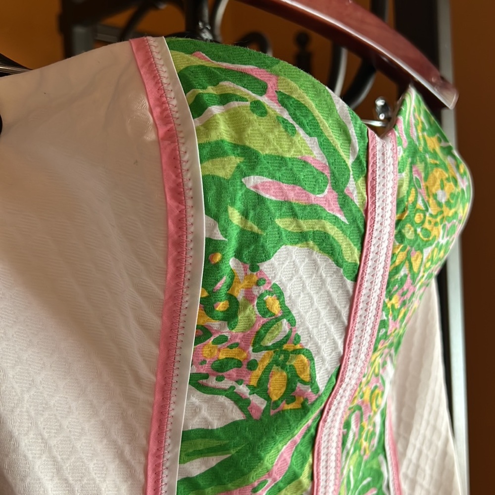 LILLY PULITZER Seeing Pink Elephants Strapless Angela Dress - Picture 3 of 10
